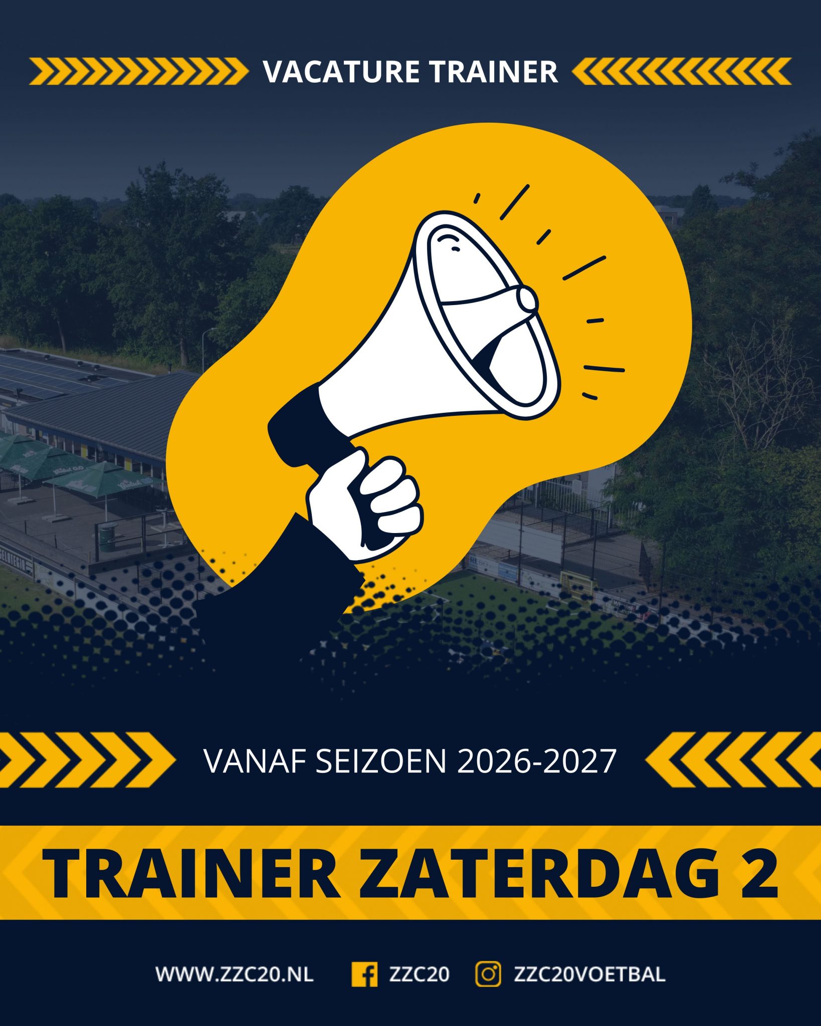 VACATURE  TRAINER ZZC’20 heren 2