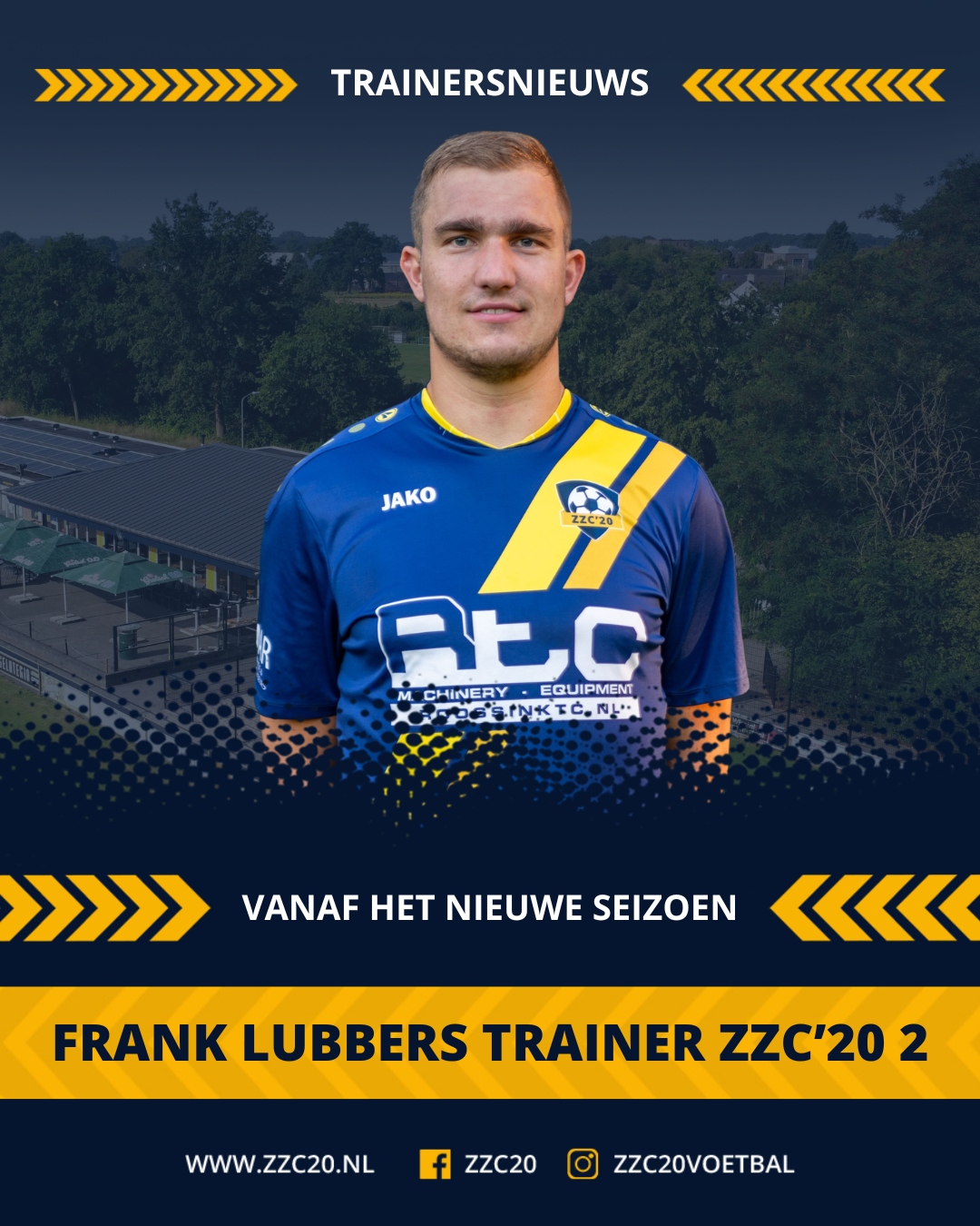 Frank Lubbers nieuwe trainer ZZC’20 zaterdag heren 2
