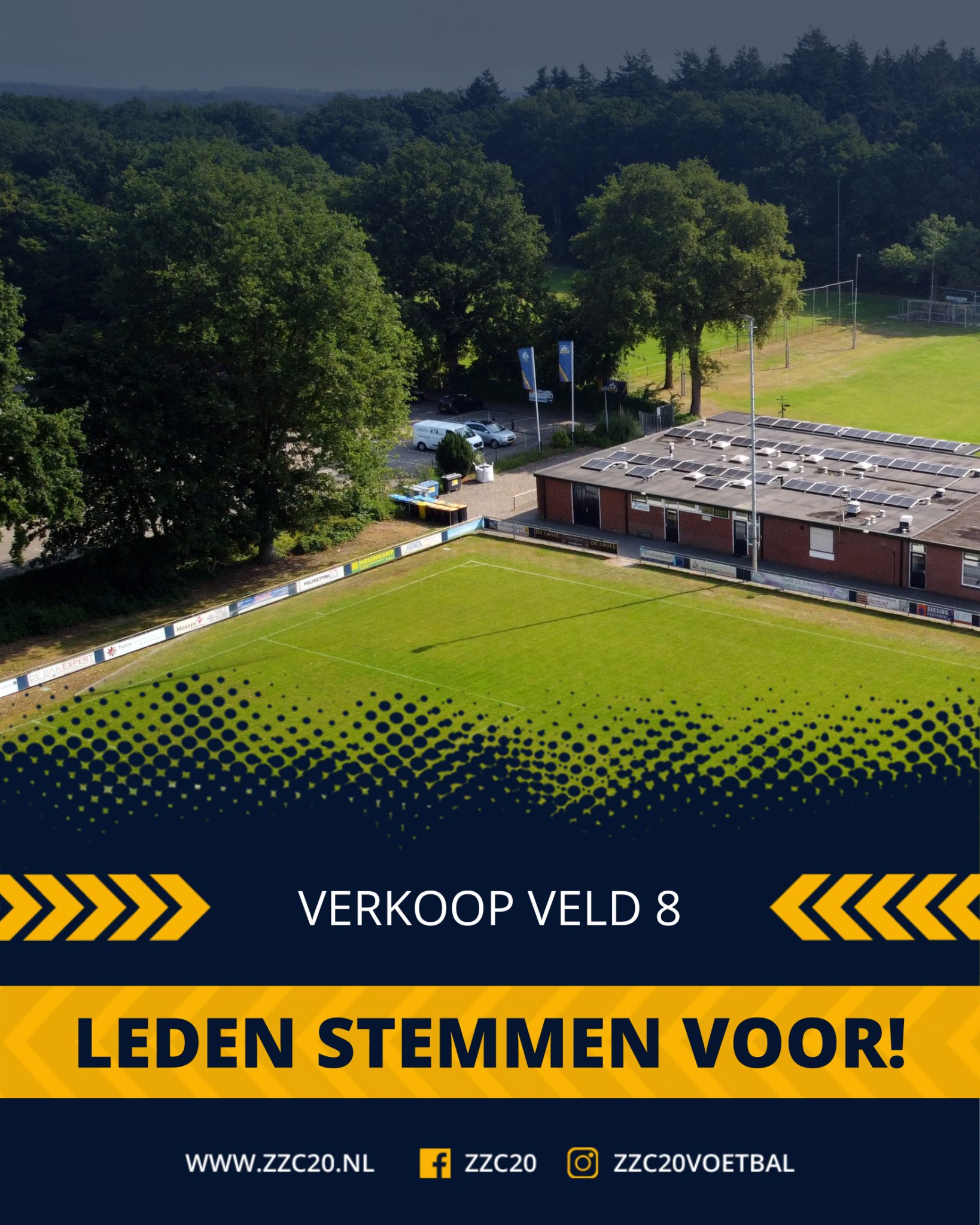 Leden ZZC'20 stemmen voor verkoop veld 8