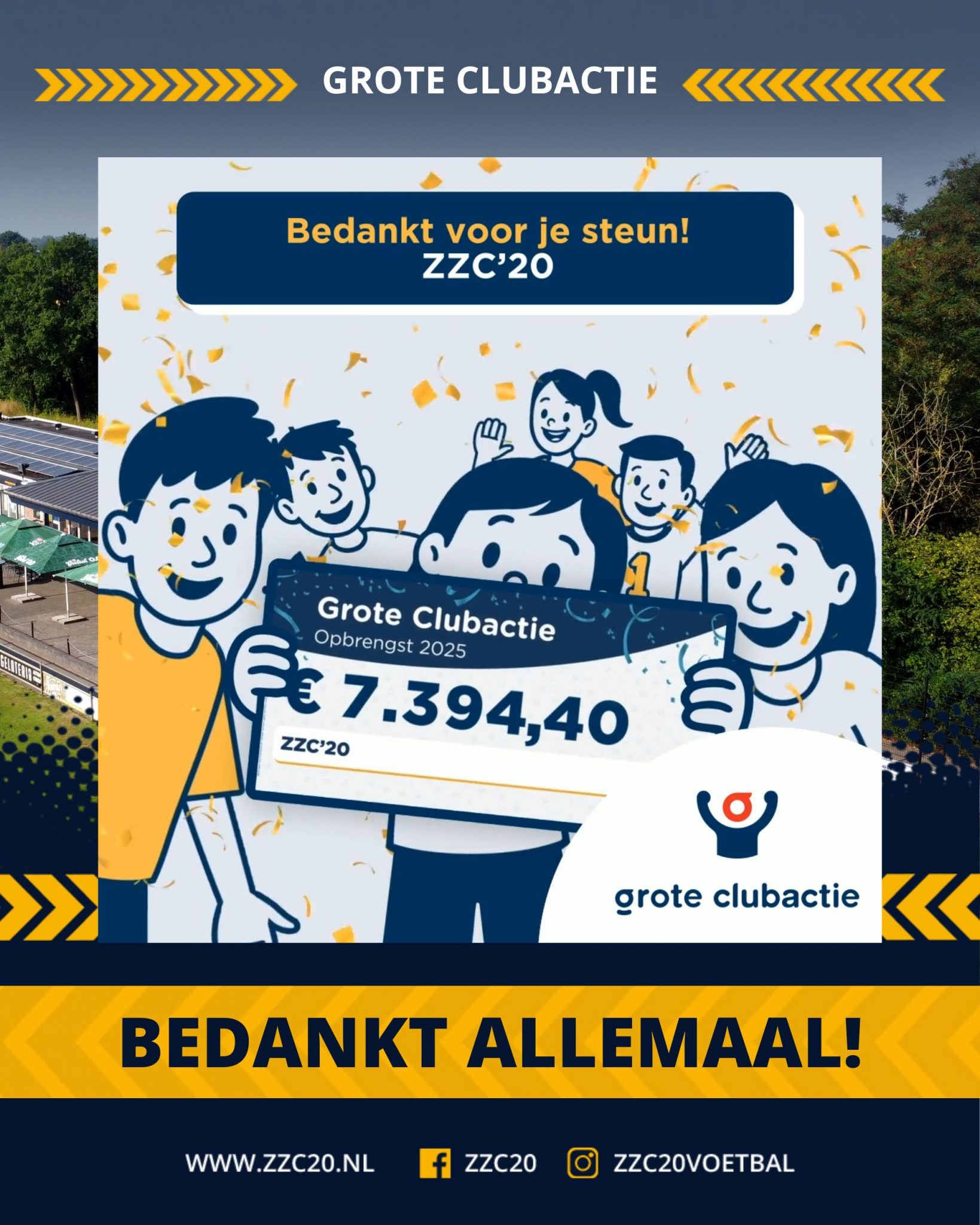 Groot succes voor ZZC’20 bij de Grote Clubactie